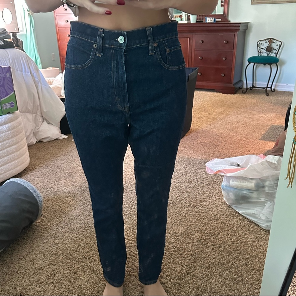 Abercrombie & Fitch Dark Blue High Rise Jeans